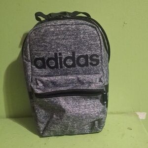 Adidas Heathered Black And Grey Lunchbag